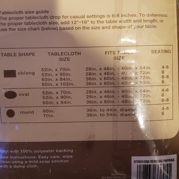 Vinyl Tablecoth - Picture 3 of 3